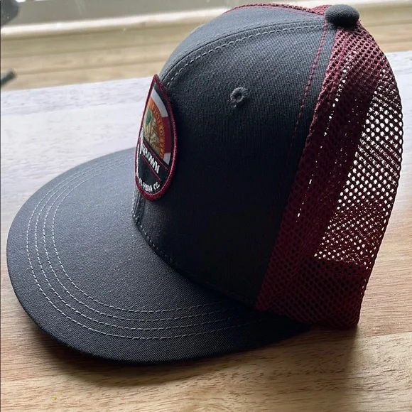 Gray and Red Men's Hat - Picture 3 of 3